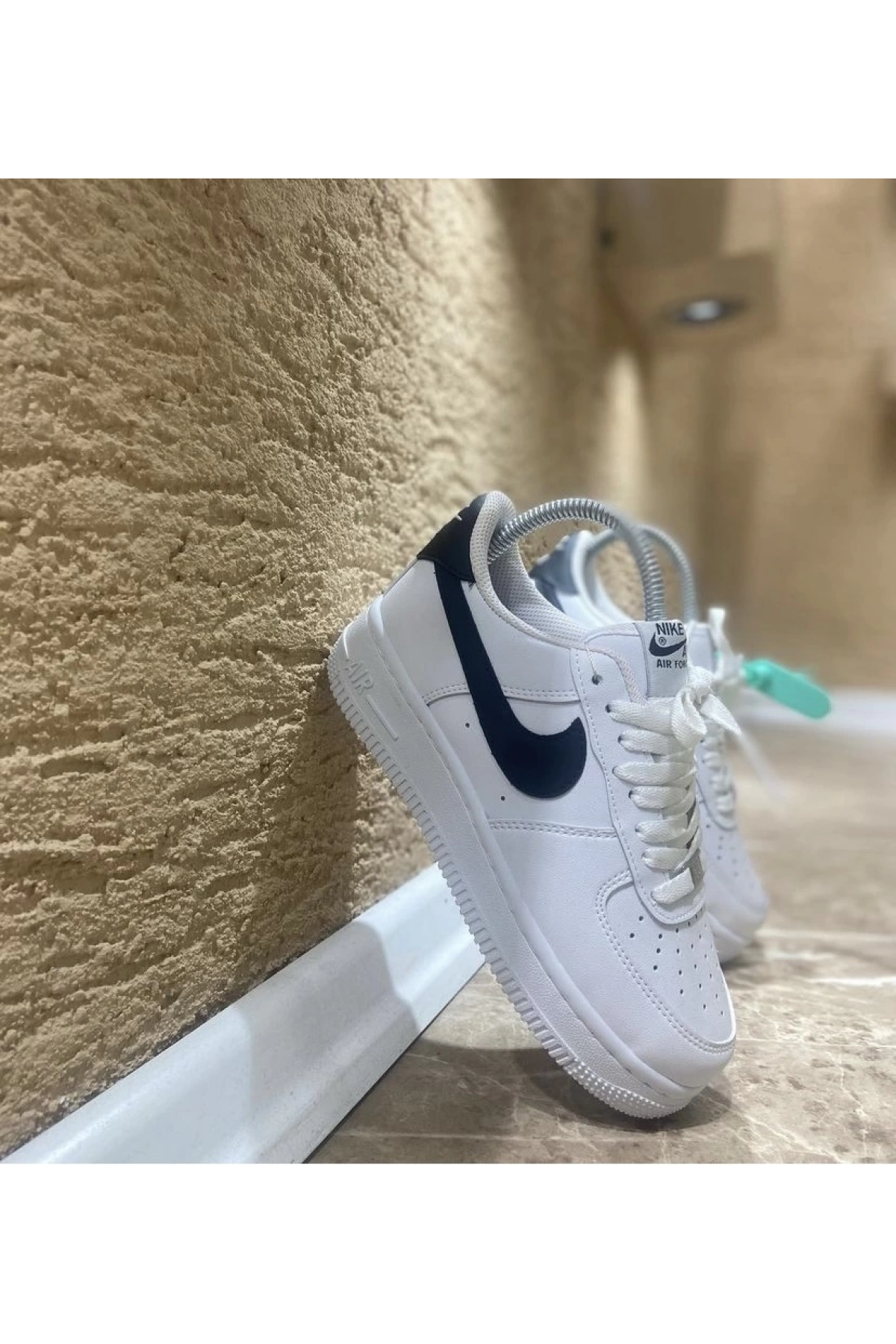 Nike Air Force Beyaz Siyah İthal Spor Ayakkabı