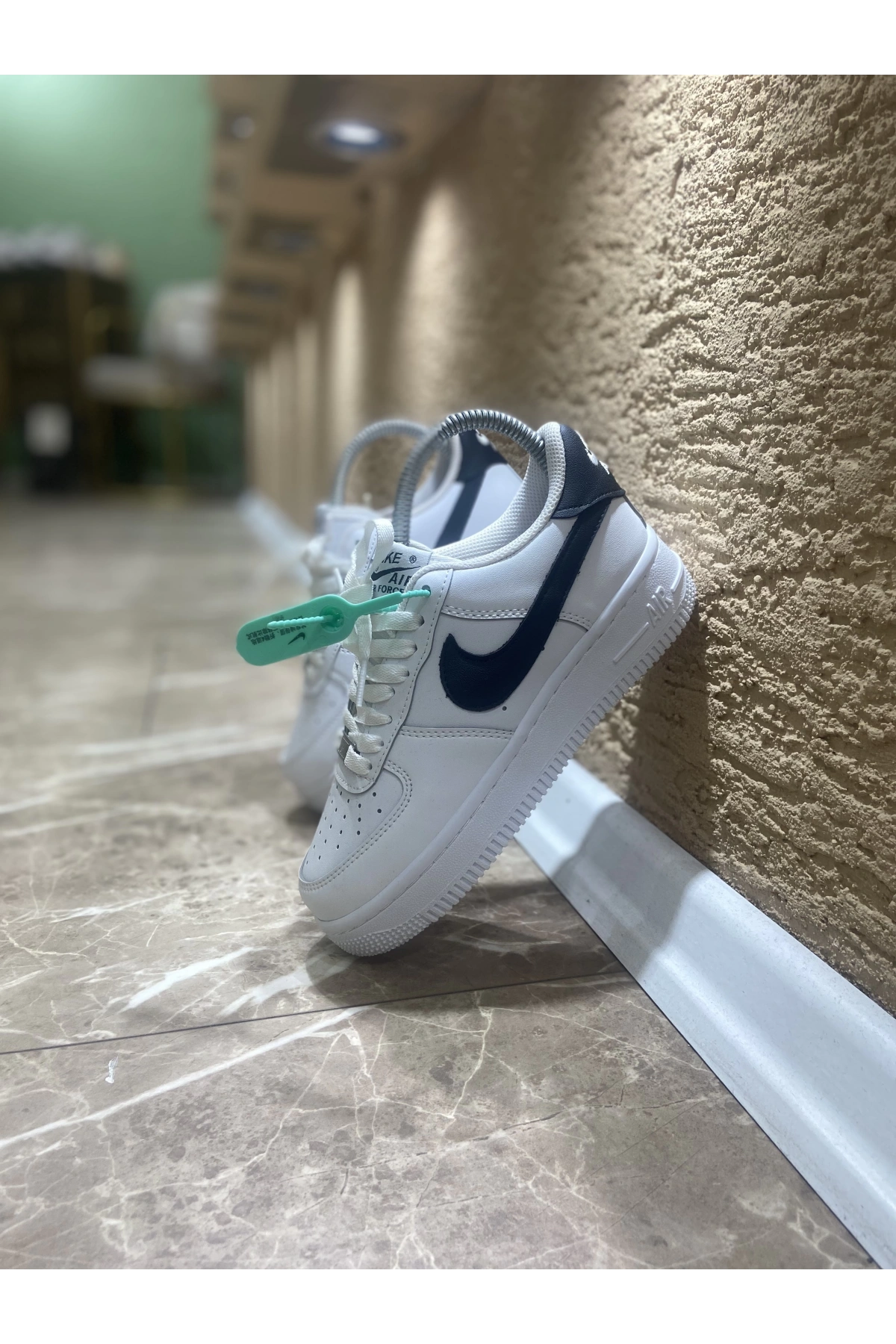 Nike Air Force Beyaz Siyah İthal Spor Ayakkabı