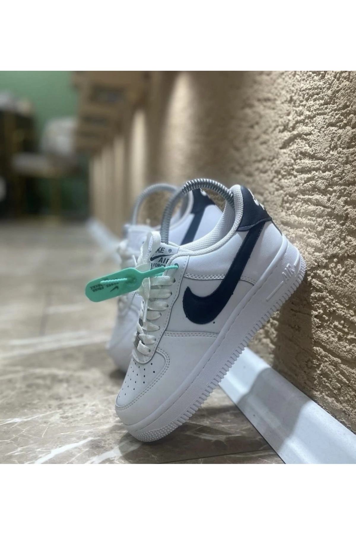 Nike Air Force Beyaz Siyah İthal Spor Ayakkabı