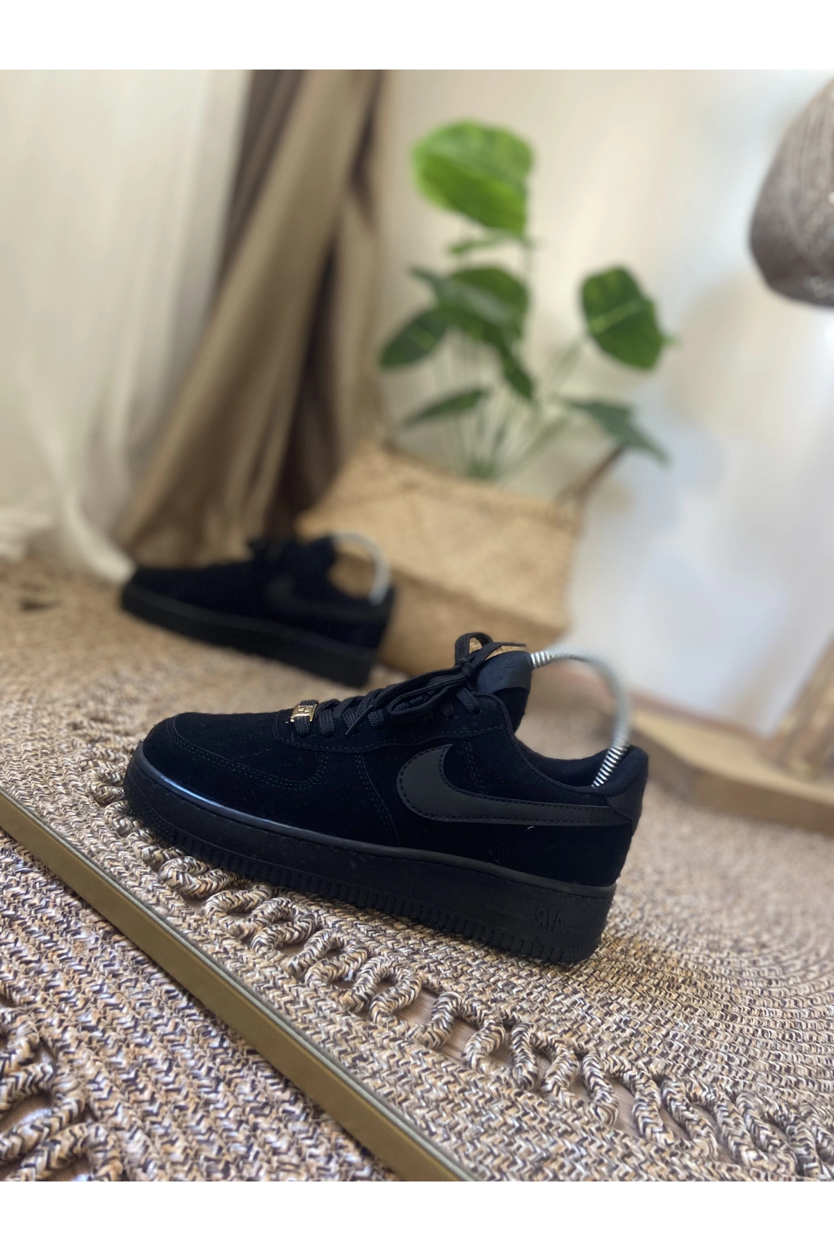 Nike Air Force Siyah Nubuk Spor Ayakkabı