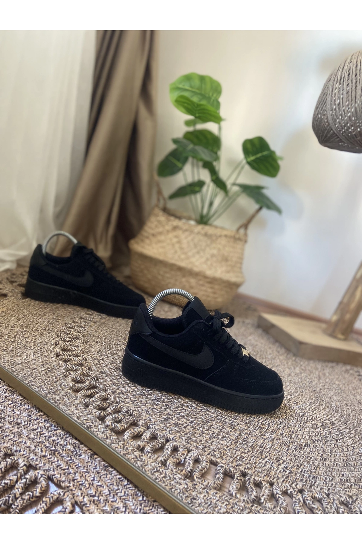 Nike Air Force Siyah Nubuk Spor Ayakkabı