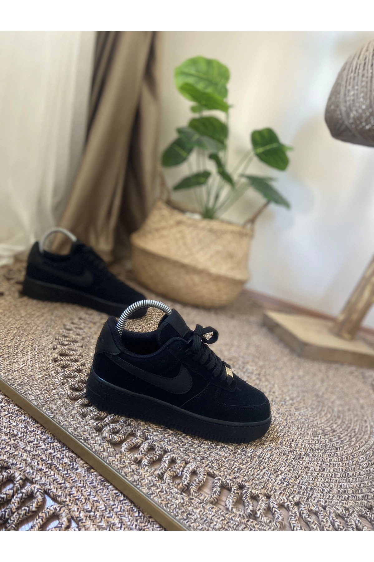 Nike Air Force Siyah Nubuk Spor Ayakkabı