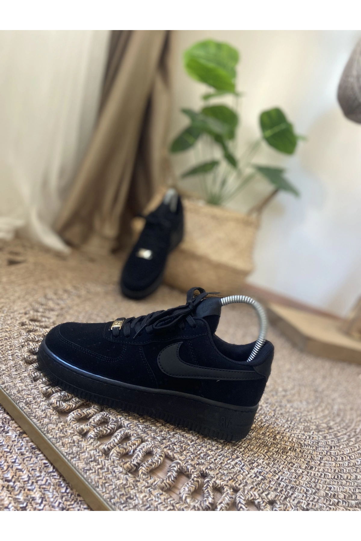 Nike Air Force Siyah Nubuk Spor Ayakkabı