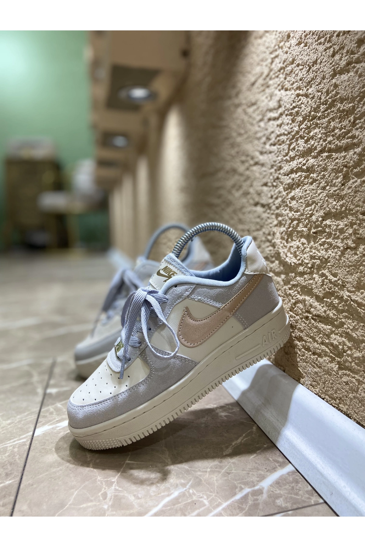 Nike Air Force Gri Vizon İthal Spor Ayakkabı