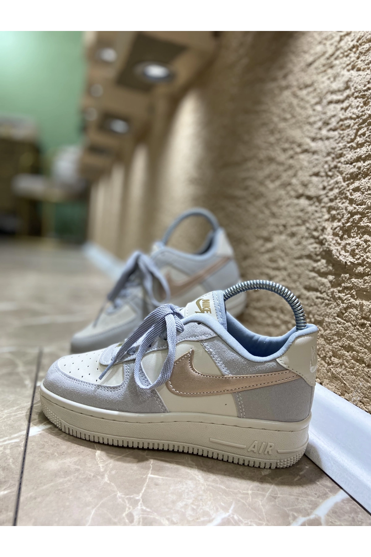 Nike Air Force Gri Vizon İthal Spor Ayakkabı