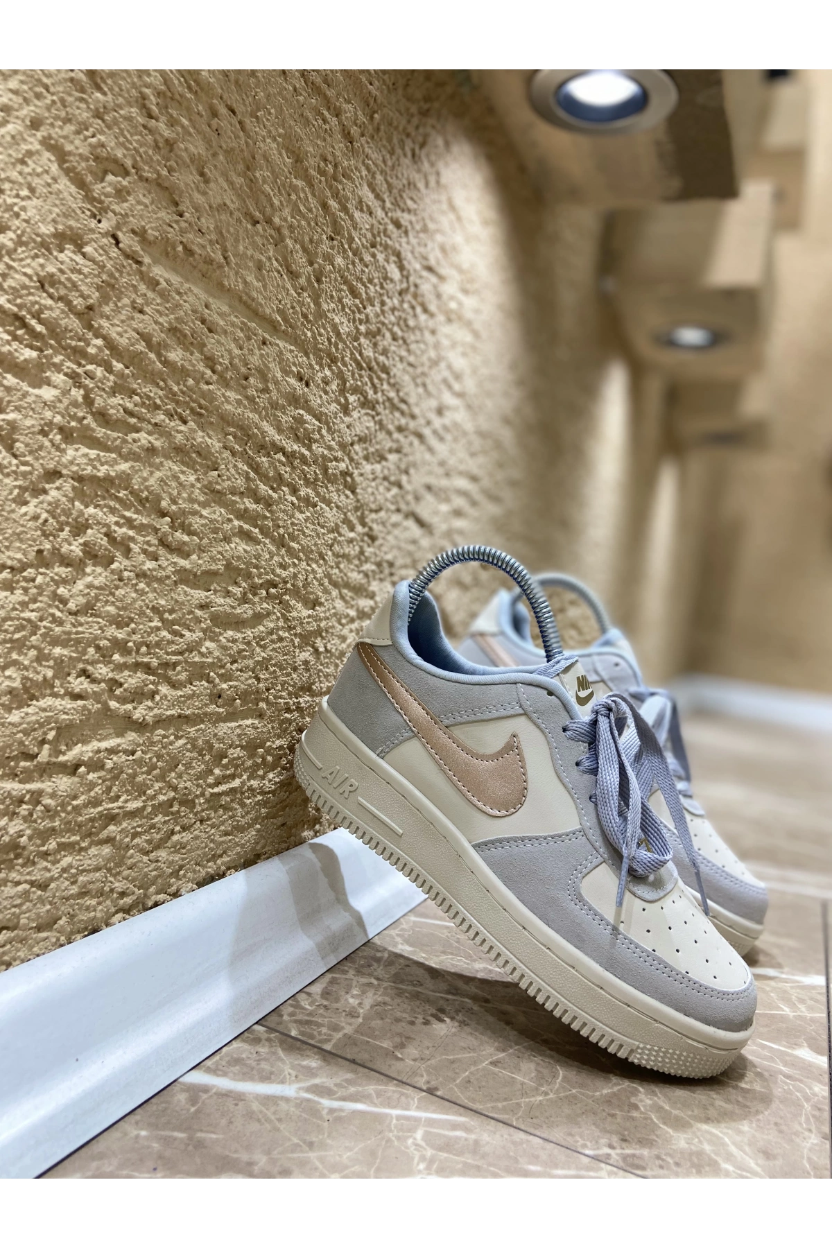 Nike Air Force Gri Vizon İthal Spor Ayakkabı