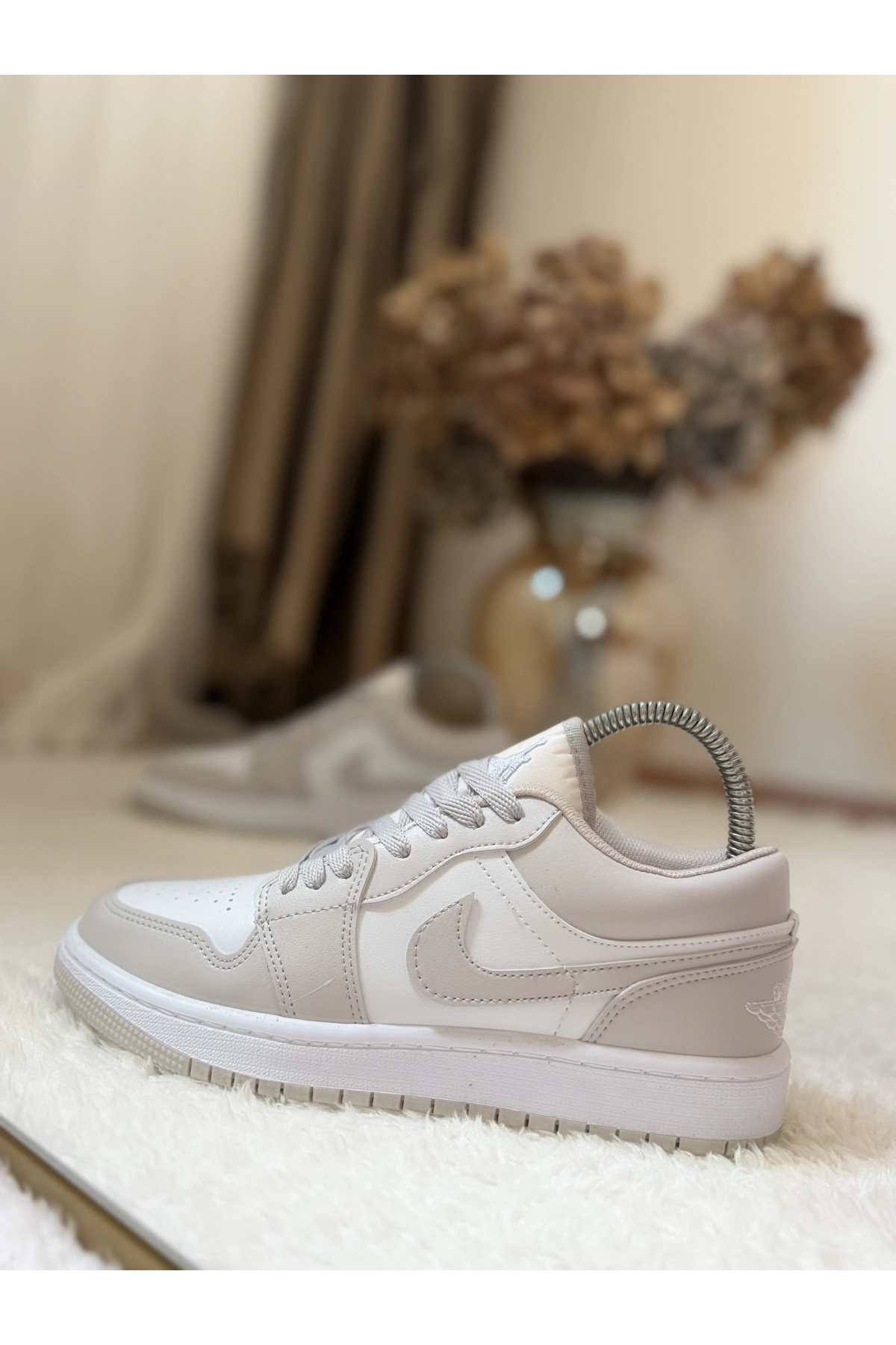 Nike Air Jordan 1 Low Light Bone / White (İthal Premium Kalite)