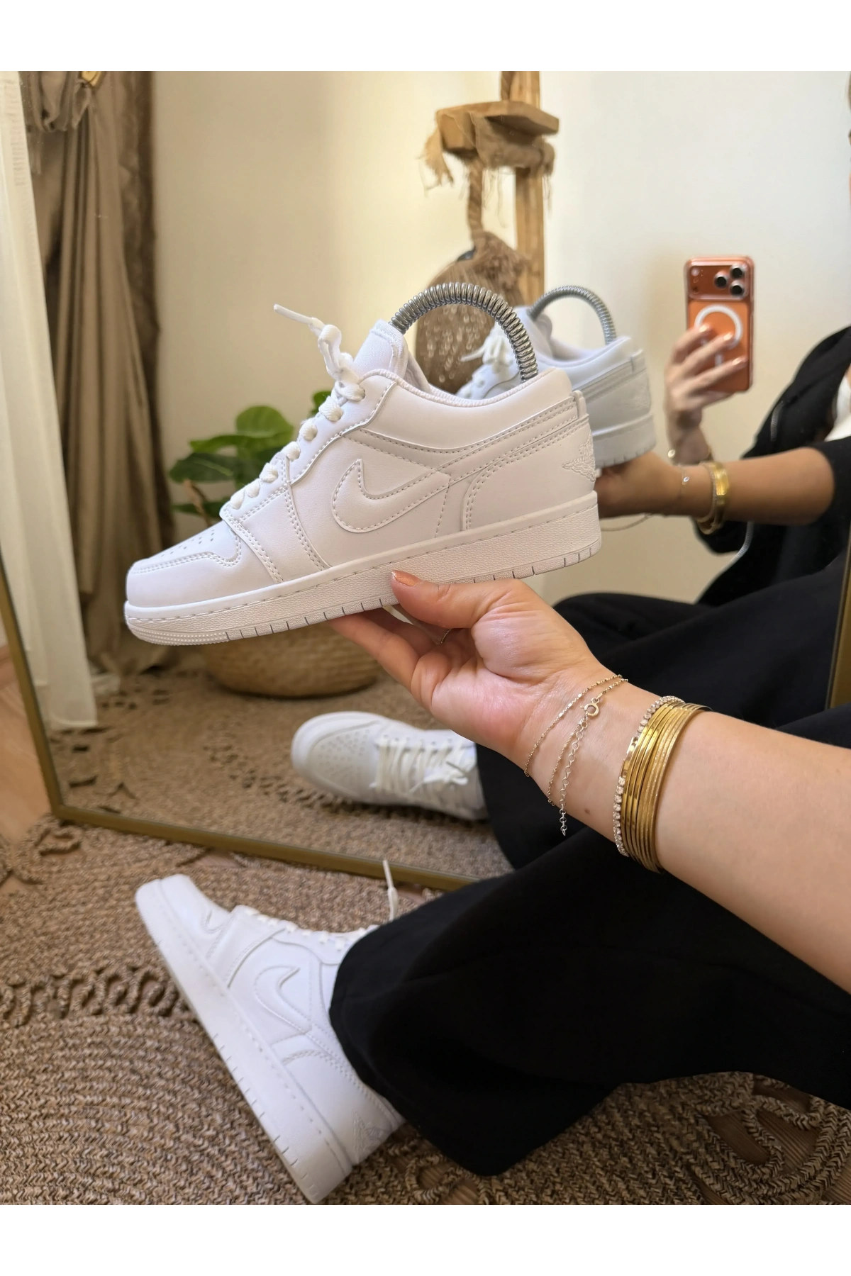 Nike Air Jordan Kısa Beyaz Unisex