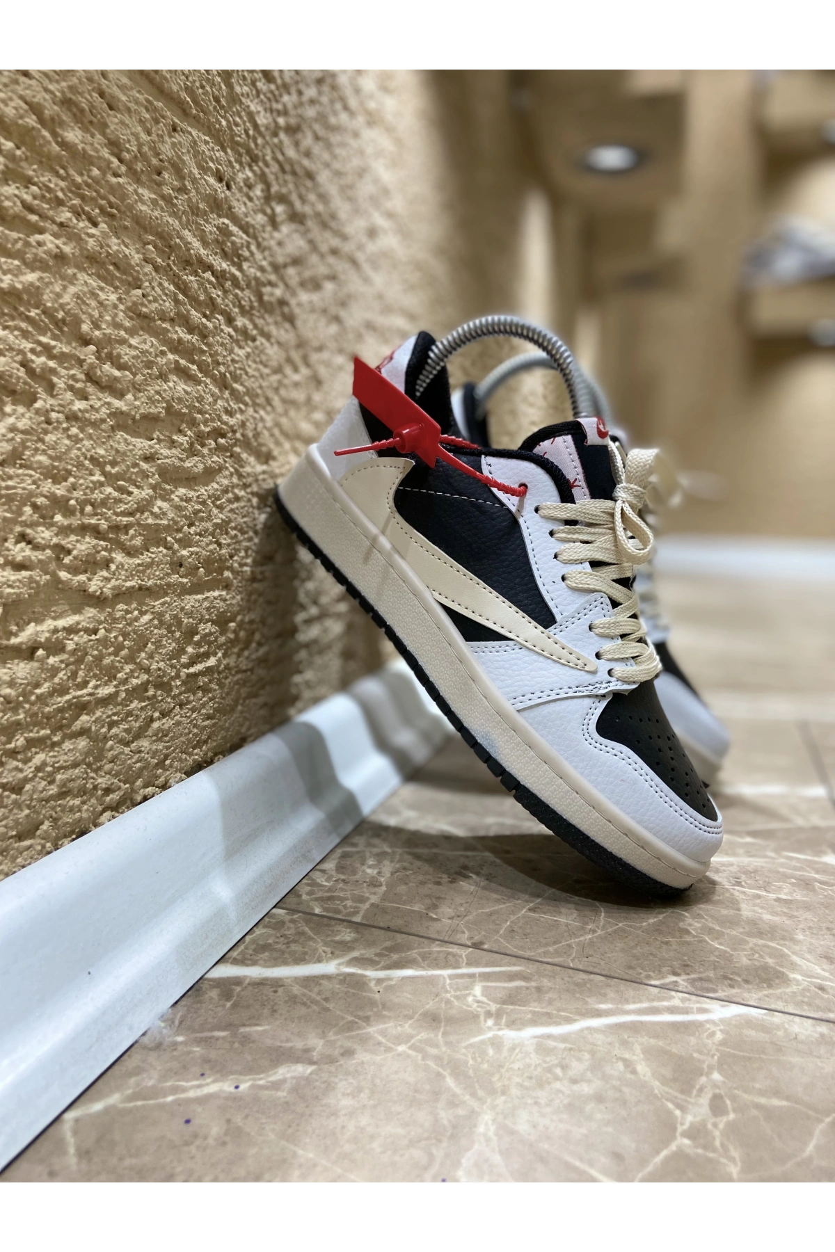 Nike Air Travis Scoot Beyaz Krem İthal Spor Ayakkabı