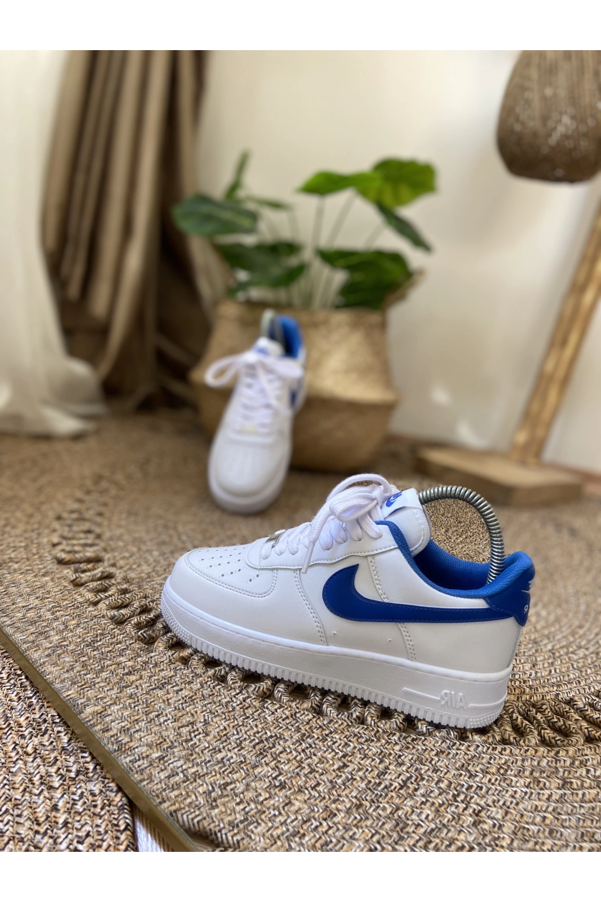 Nike Air Force Beyaz Mavi Unisex