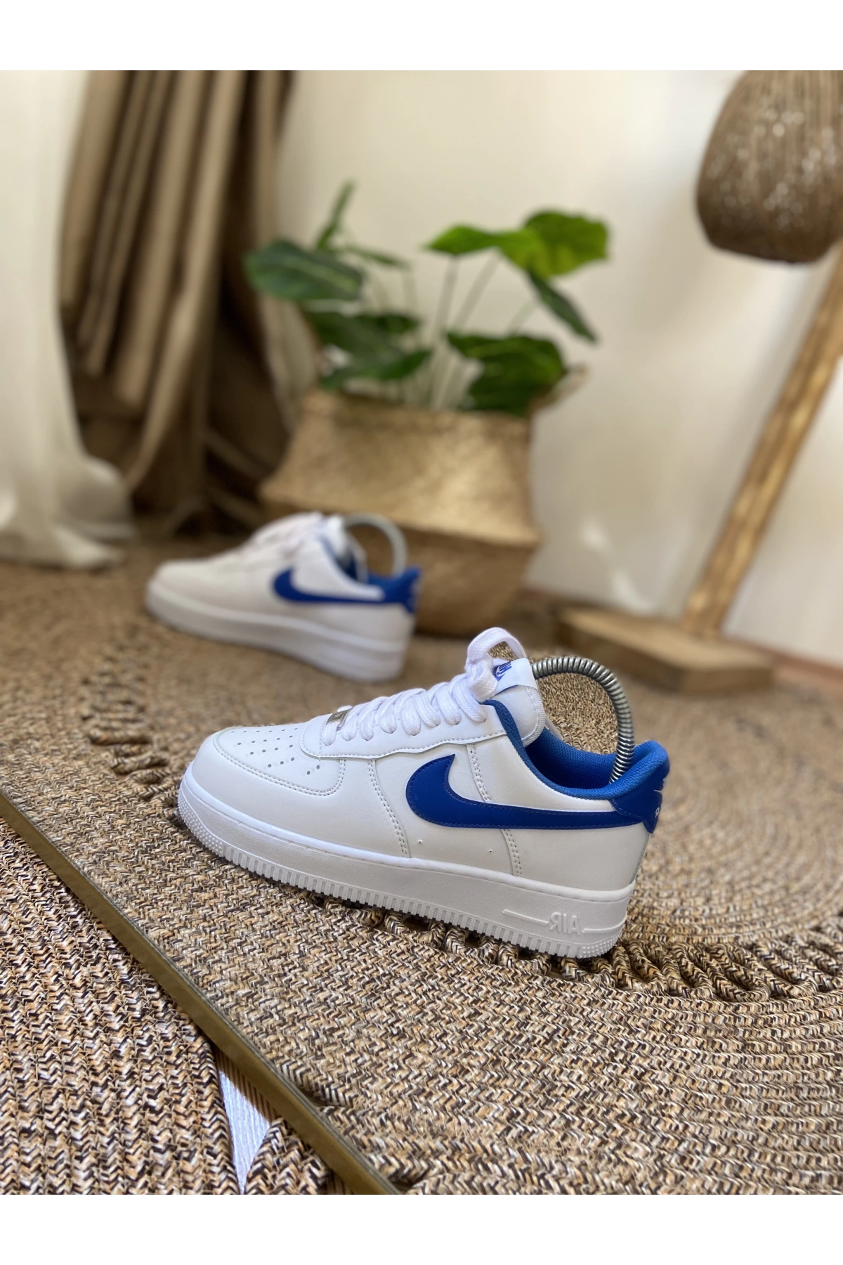 Nike Air Force Beyaz Mavi Unisex