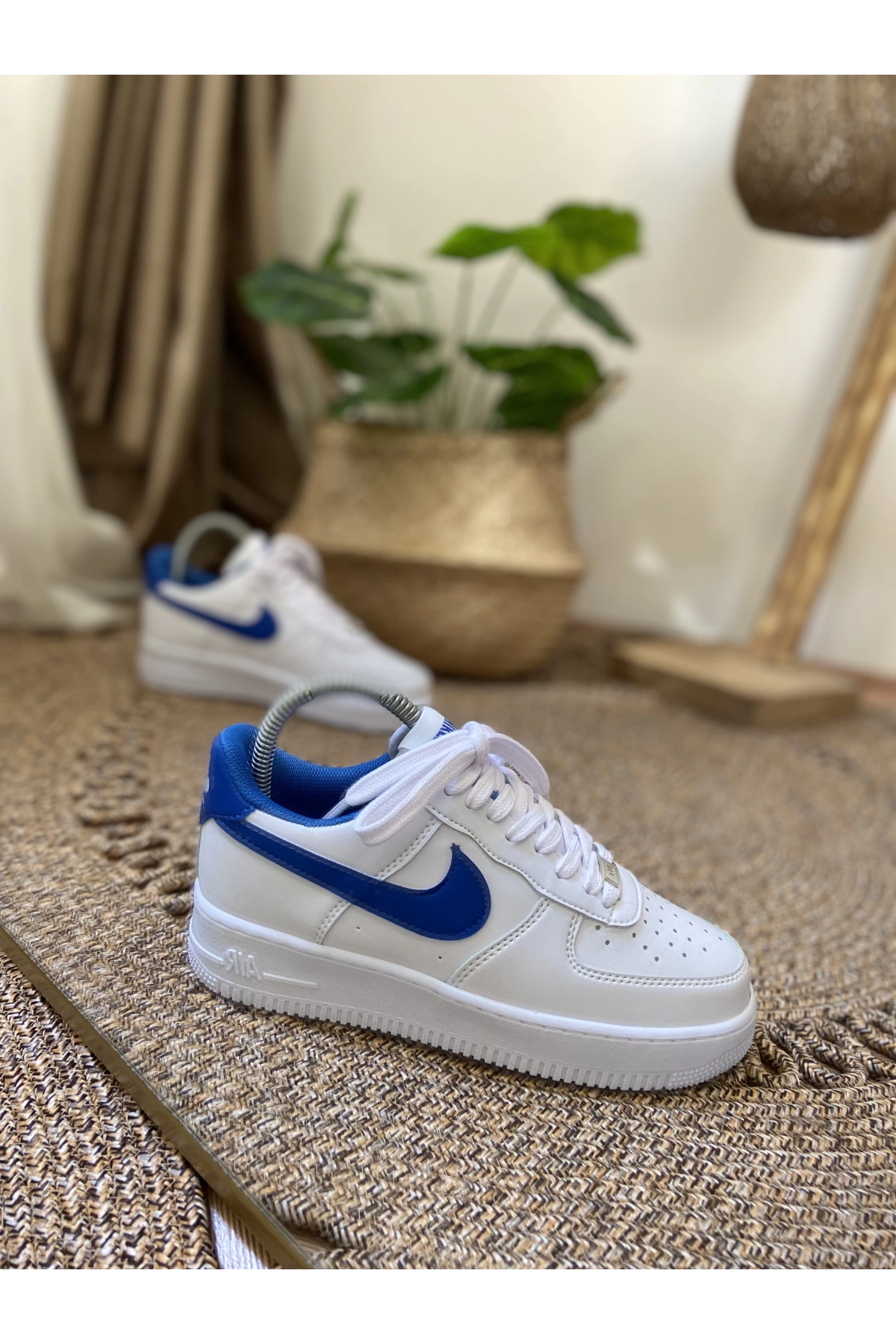 Nike Air Force Beyaz Mavi Unisex