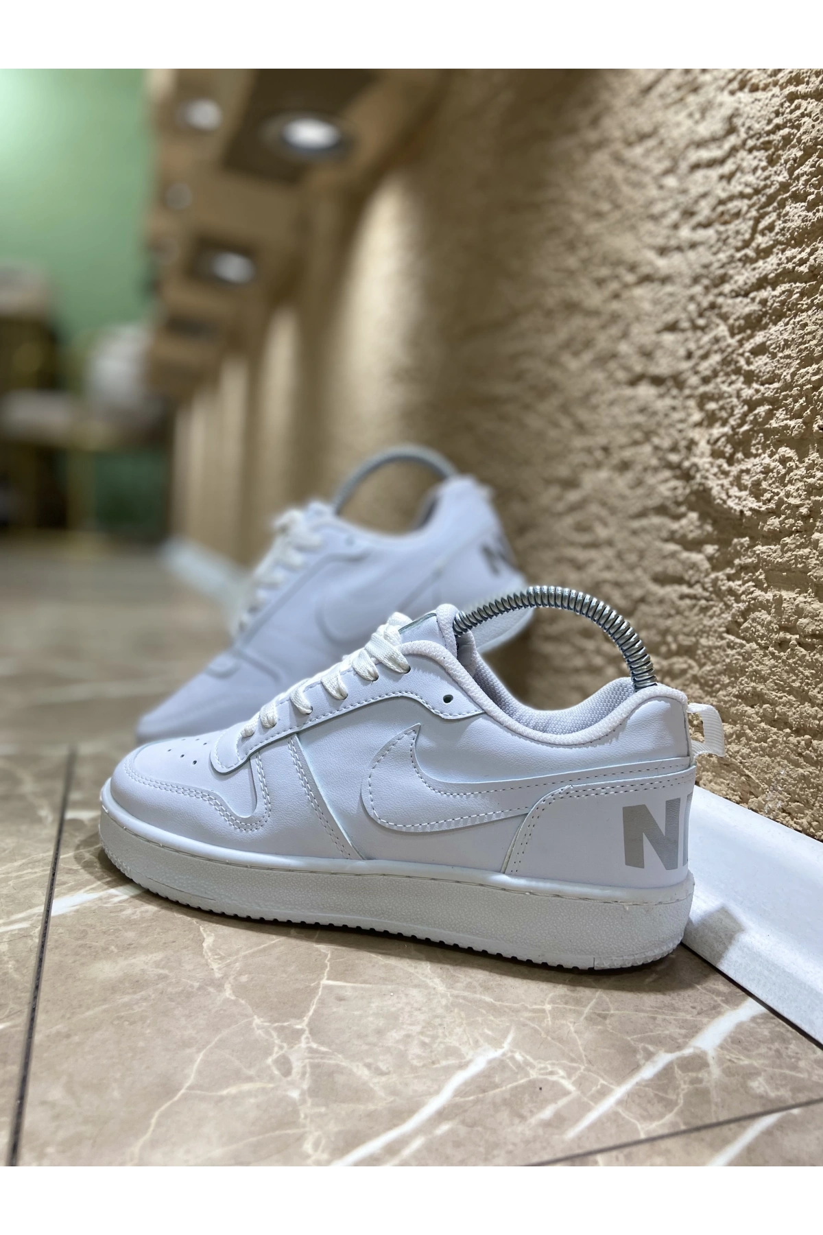 Nike Beyaz Court Vision İthal Spor Ayakkabı