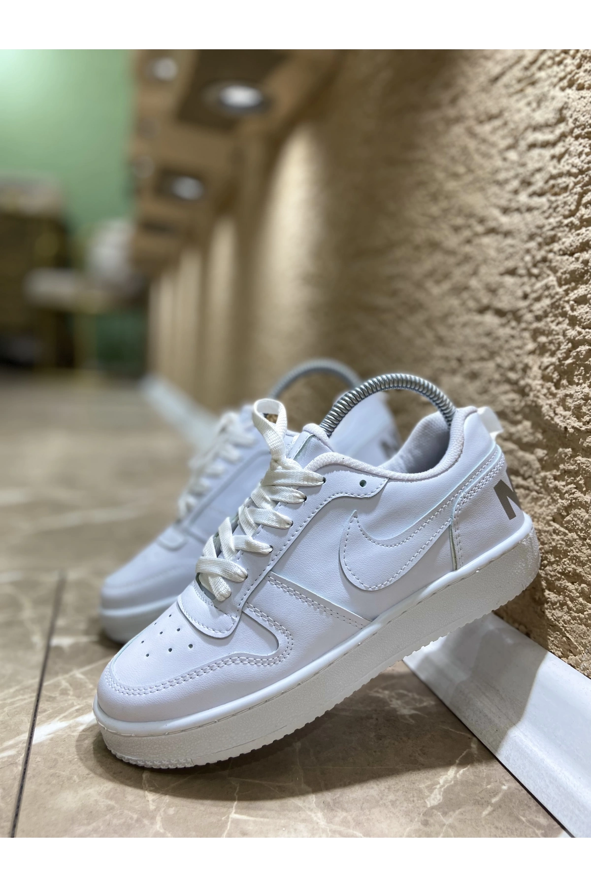 Nike Beyaz Court Vision İthal Spor Ayakkabı