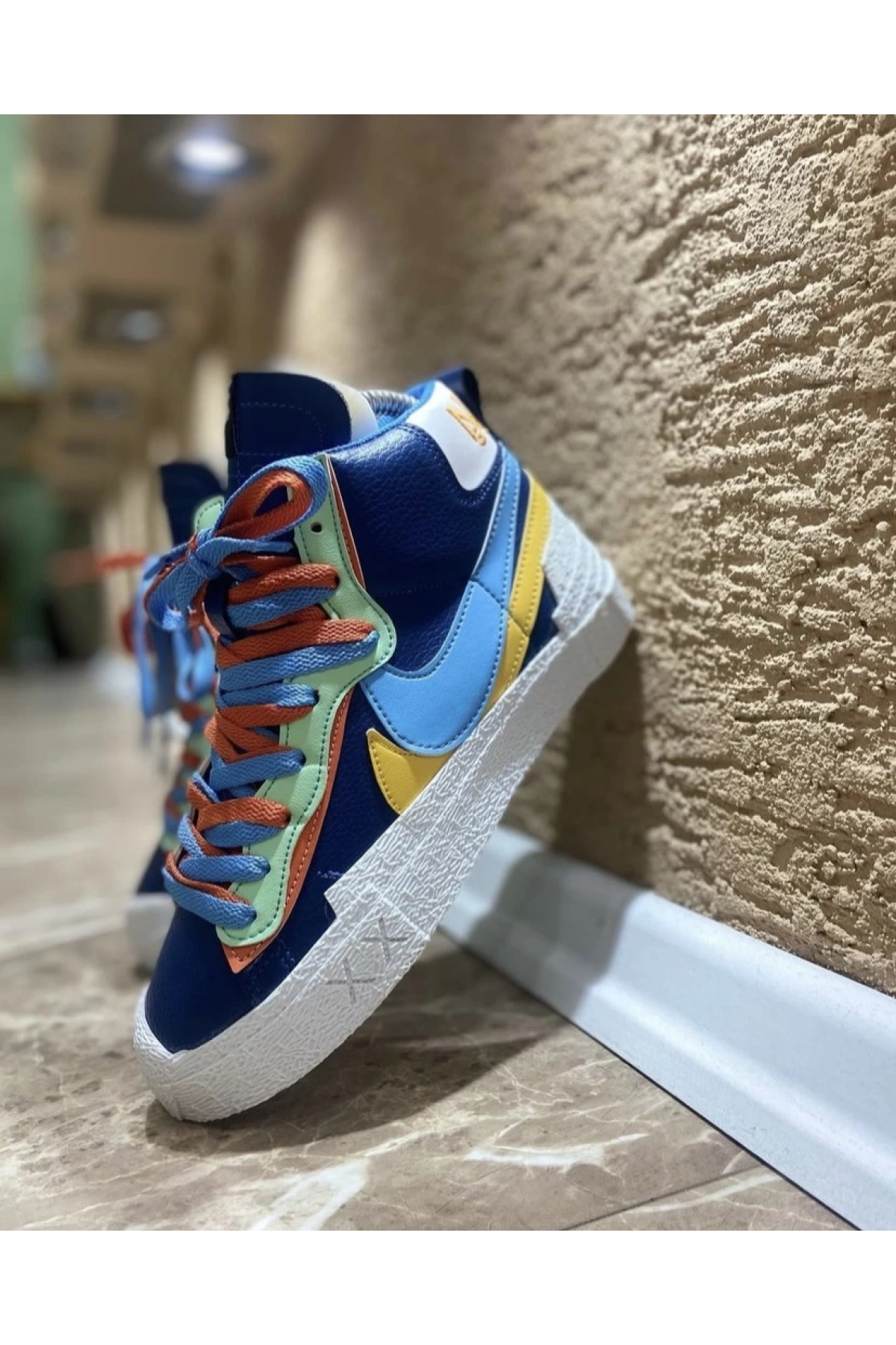 Nike Blazer Renkli İpli Spor Ayakkabı