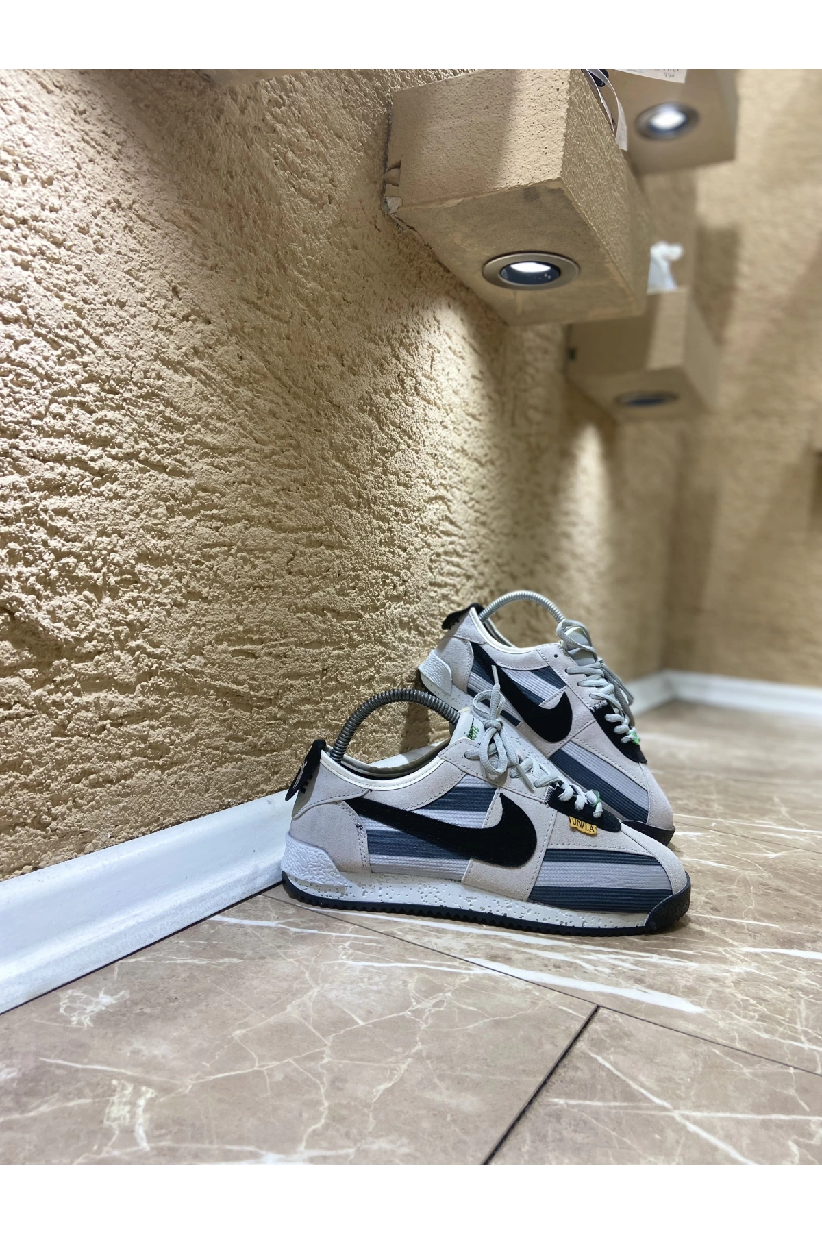 Nike Cortez Gri Siyah Beyaz Taban İthal Spor Ayakkabı