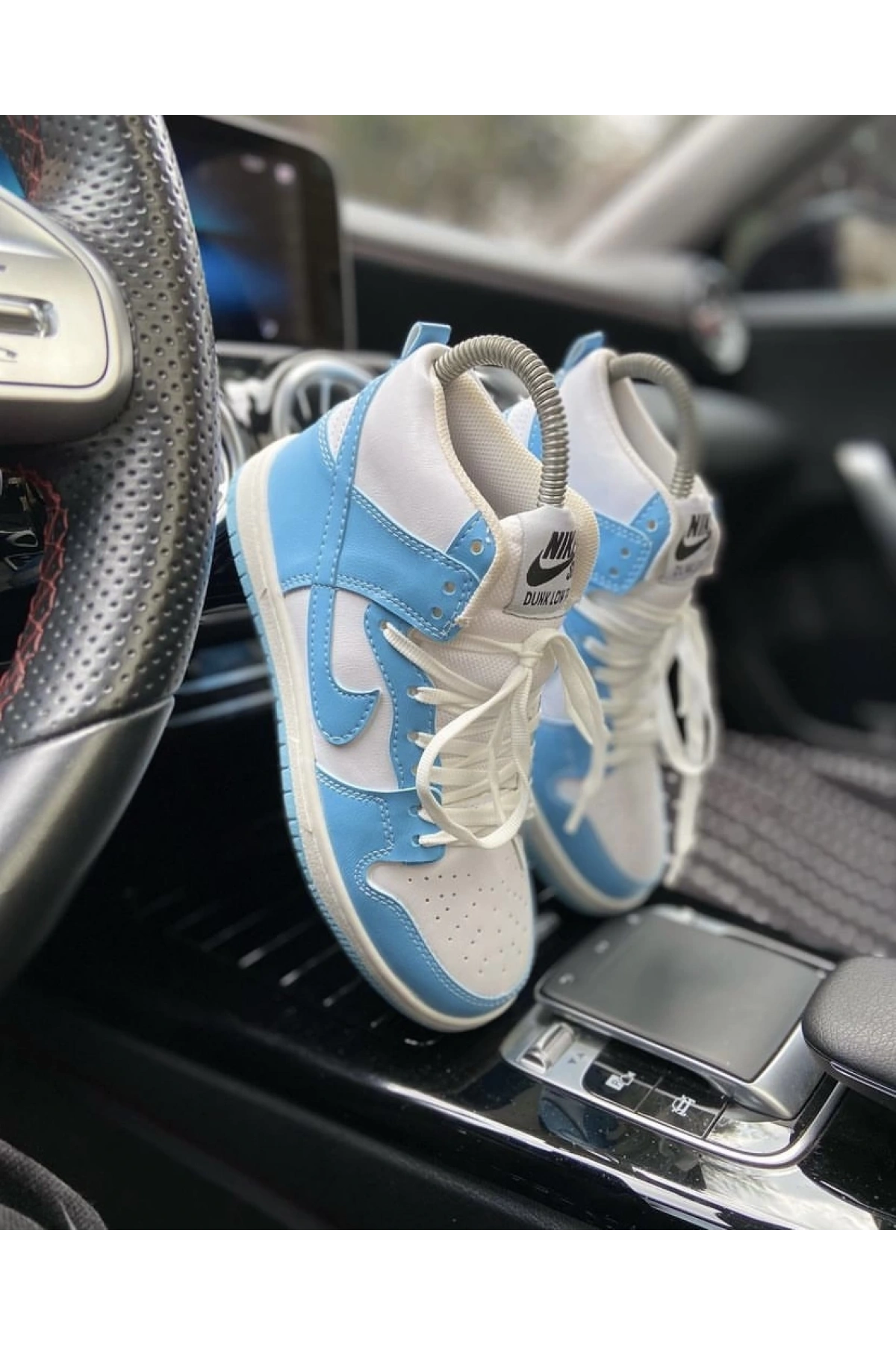 Nike Dunk Boğazlı Mavi Beyaz Spor Ayakkabı