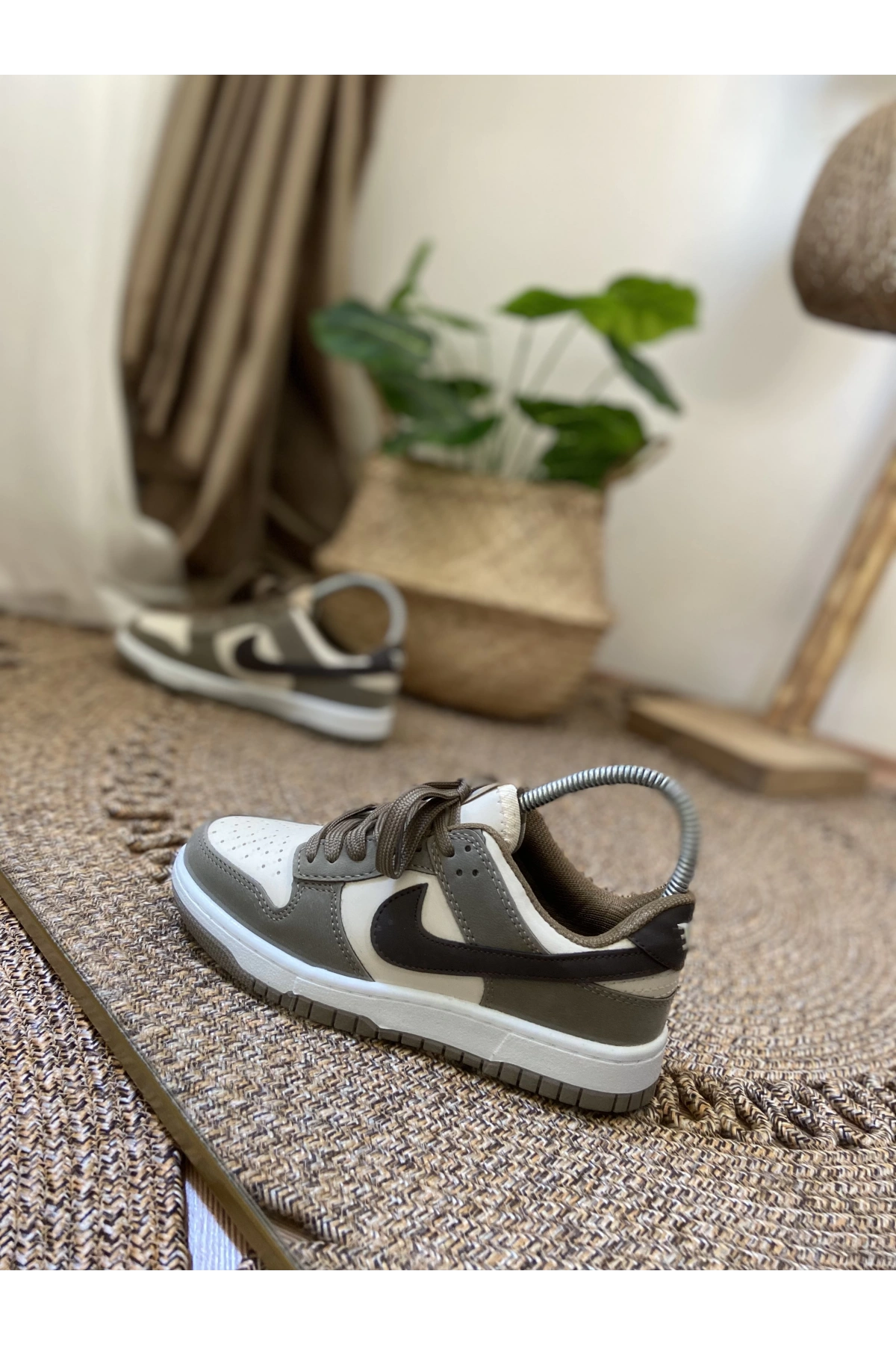 Nike Dunk Kahve Krem Unisex Spor Ayakkabı