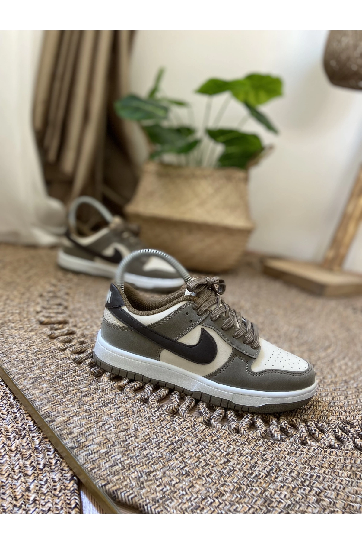 Nike Dunk Kahve Krem Unisex Spor Ayakkabı