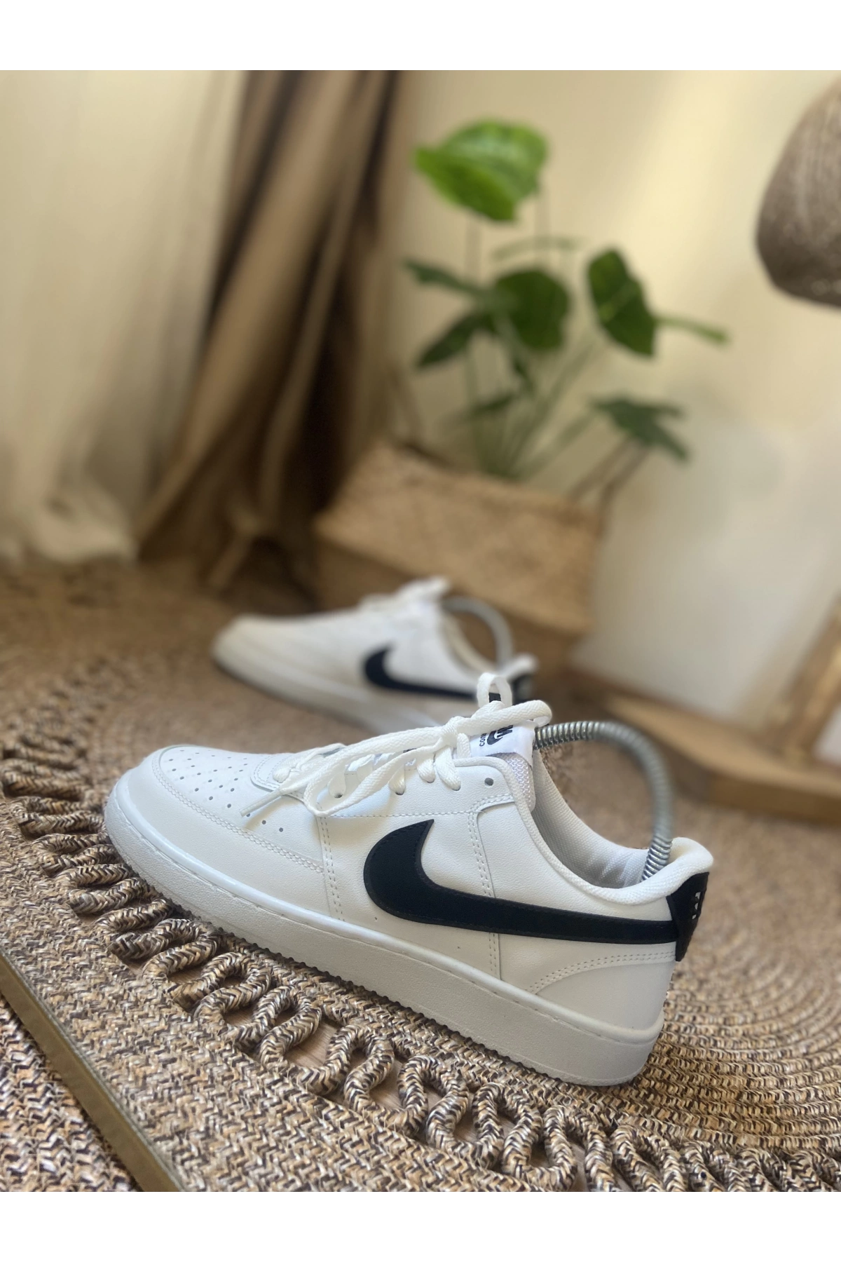 Nike Dunk Low Beyaz Siyah Erkek Spor Ayakkabı