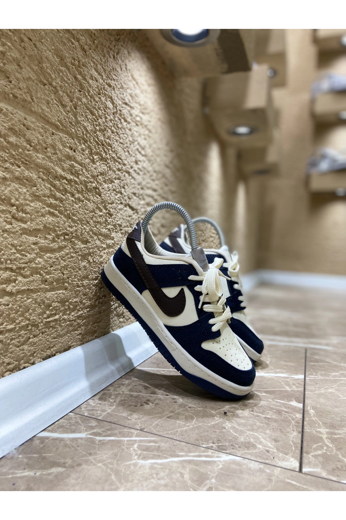 Nıke Dunk Süvet Laci Beyaz İthal Spor Ayakkabı