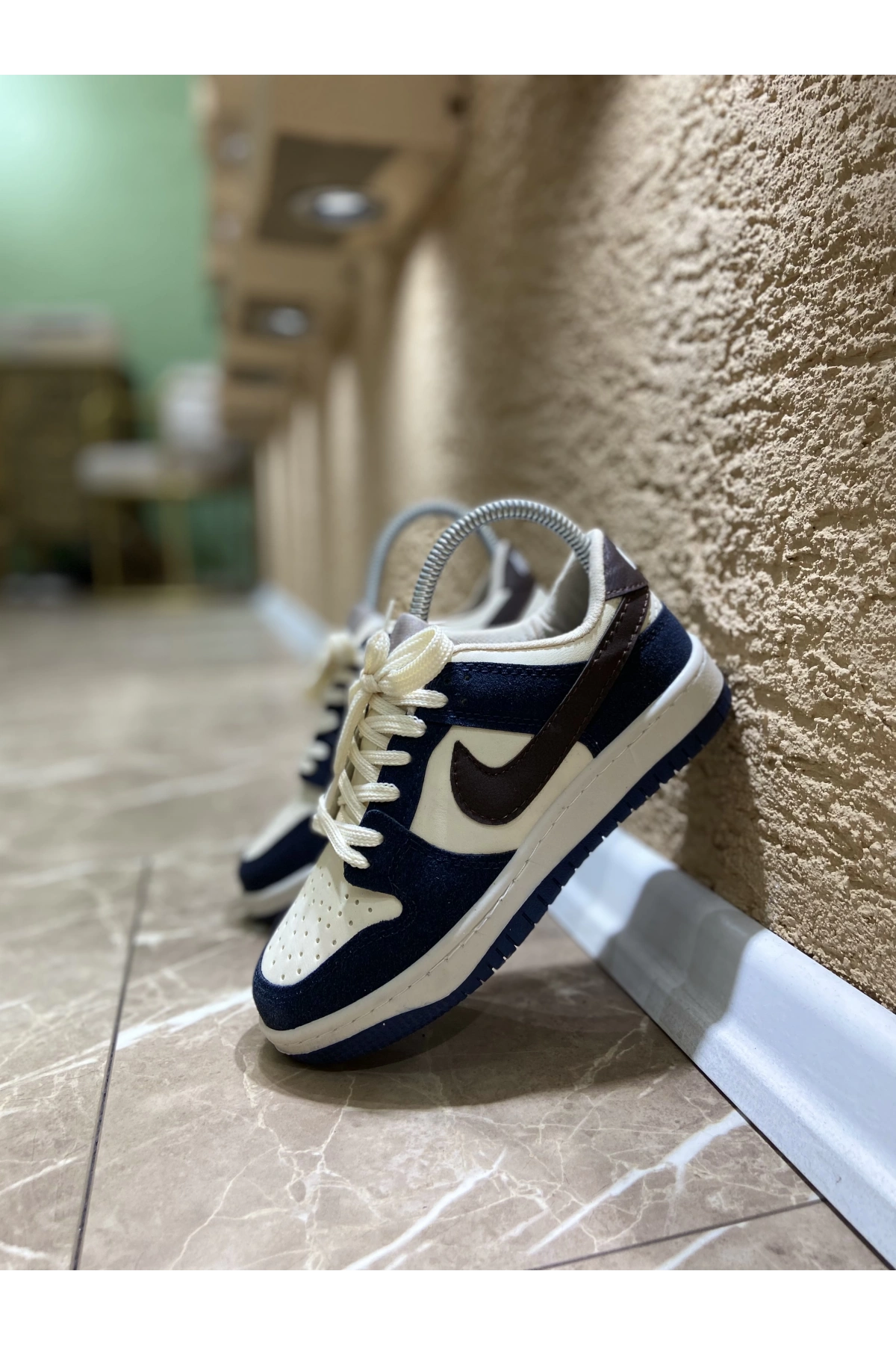 Nıke Dunk Süvet Laci Beyaz İthal Spor Ayakkabı