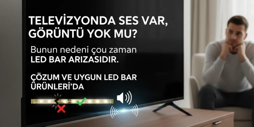 TV’de Ses Var Görüntü Yok Sorunu Neden Olur, Mavi neden gösterir?