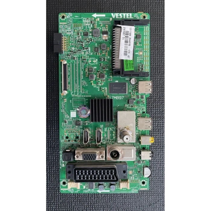 17MB97 , 23443155 , 10111988 , VESTEL , 43HL555 , VES430UNDA-2D , MAİN BOARD , ANA KART