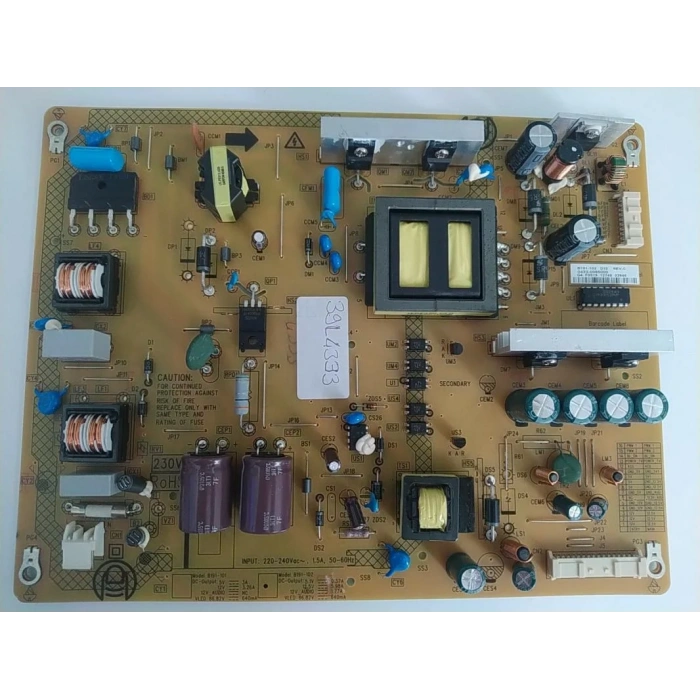 4H.B1910.011 /E, B191-102 D02 REV.C, Toshiba 39L43333D, Power Board, Besleme, T390HVN01.0