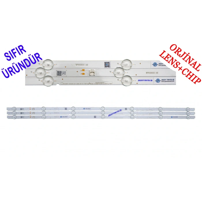ALTUS, AL43L8990, AL43C865, AL43C870, ARÇELİK A43A800B, A43MU4025AW, BEKO B43A800B, GRUNDIG 43GEU7800B, LED BAR, BACKLIGHT PANEL LEDLERİ, SE43D07-ZC22AG-04, WPK60600-AB