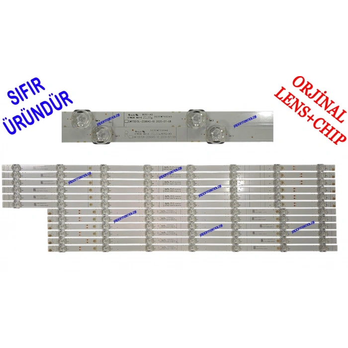 ARÇELİK A75A870G, BEKO B75A870G, GRUNDIG, 75GEU8910G, LED BAR, SW75D15L-ZC66AG-05D, 303SW750036D 8 LEDLİ, SW75D15R-ZC66AG-05D 303SW750037D 7 LEDLİ
