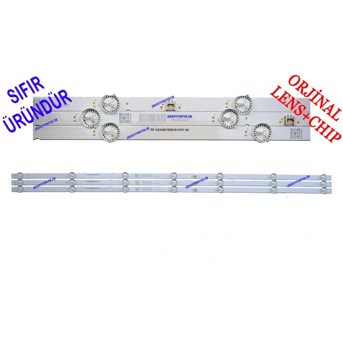 ARÇELİK, BEKO, GRUNDIG, A43A670, B43A670, 43A675, LED BAR, RF-AZ430016SE30-0701 A0, 7700-643000-D730, SDL430FY(BD0-F44),057D43-SW5, 057D43-SW4, GRUNDIG TORONTO 43 GEF 6965 B LED BAR