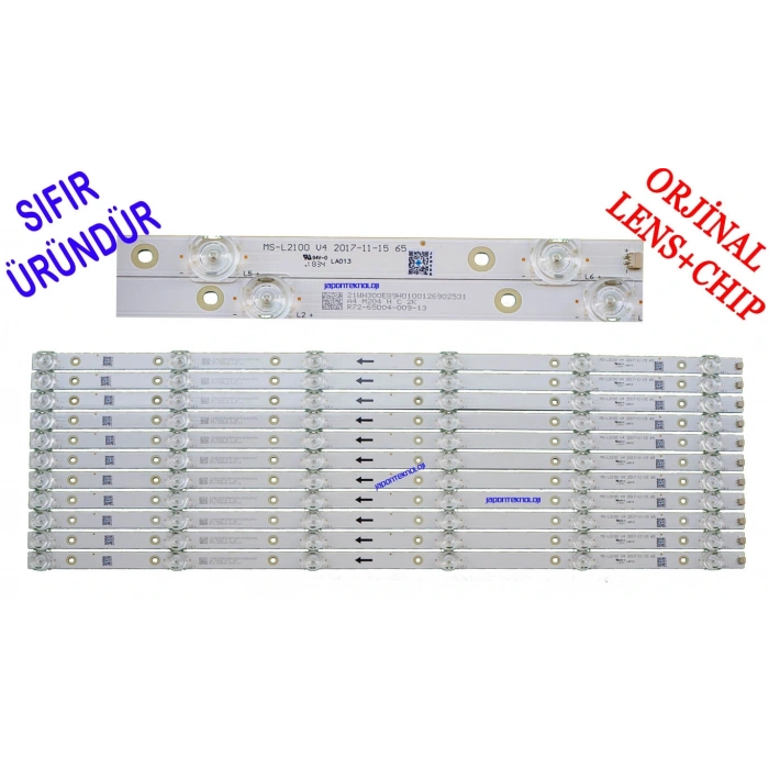 AWOX, K6500, K6500RST/4K/S, K6500RST, LED BAR, PANEL LEDLERİ, BACKLIGHT , MS-L2100 V4 2017-11-15 65, TELEFOX, TFS65165 NY, LED BAR