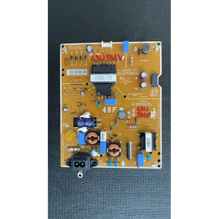 EAX67189301 (1.5), EAY64491401,LGP49DJ-17F1, EAX67189301(1.5), LG 49LJ594V-ZA, POWER BOARD, BESLEME, NC490DUE-AAFX1