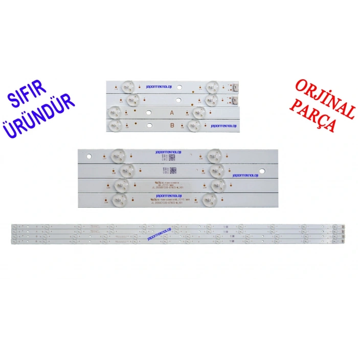 JL.D550B1330-078CS-M_V01, JL.D550C1330-078CS-M_V01, 30104638, 30104639, 23647008, VES550QNDB-N2-N43, VESTEL 55U9500 LED BAR