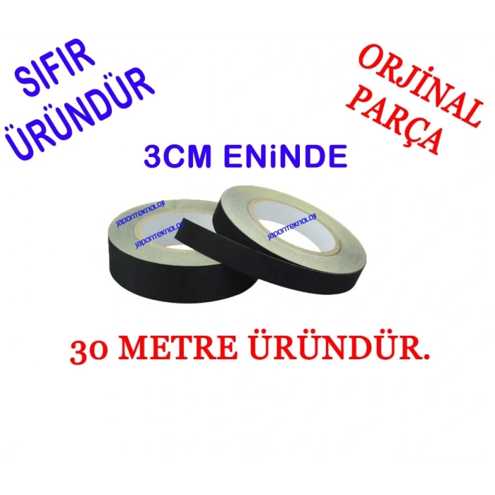 KUMAŞ, BEZ, BANT, Siyah asetatlı bez bant, 30METRE, 3CM, ACETATE CLOTH TAPE 3CM 3OMT