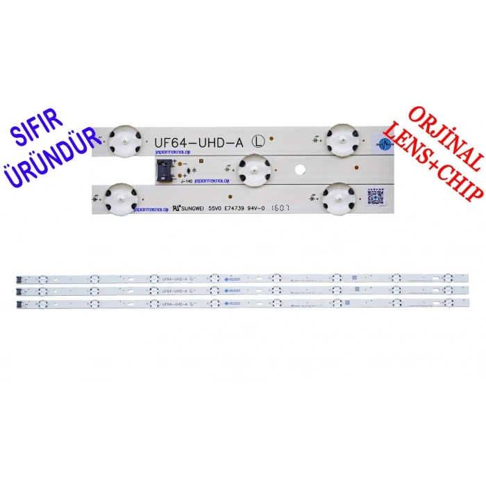 LG 43UF6407, 43UH610V, 43UH610N LED BAR, LG Innotek direct 43inch UHD 1Bar 24EA UF64_UHD_A LED BAR TAKIMI