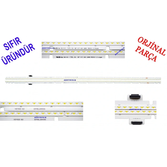 LG, 55SJ850V, 55SJ800V, 55SJ8000V, 55SJ8500, LED BAR, 6922L-0218A, 6916L2850A, 6916L2849A, 55 V17 AS1 2850 REV0.1 2 R-type, L-type, LED Strips, LG Display, LC550EQH-DKM1,