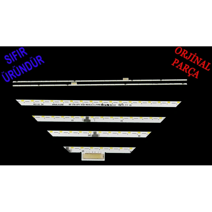 LG, 55UF6807, 55UH600V-ZA, ARÇELİK, A55L9880 5S, LED BAR, 55 V18 GTV, 6916L3126B, 6916L3125B, 6922L-0249A