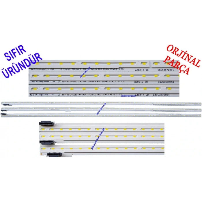 lg innotek 70UJ65 , EAV63672901 , INNOTEK 70UJ65 C-TYPE R-TYPE L-TYPE , LG 70UJ675V, 70UJ6500, 70UK6570, 70UK6540 LED BAR BACKLIGHT, HC700EQN-VHSR1, HC700EQN-VHSR3