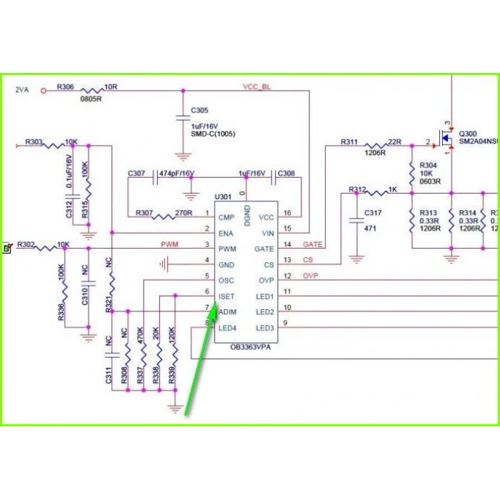 OB3363 , OB3363QP , 17IPS72 LED DRIVER ENTEGRE , IC , IC LED DRIVER OB3363 4CH SOP16 ROHS