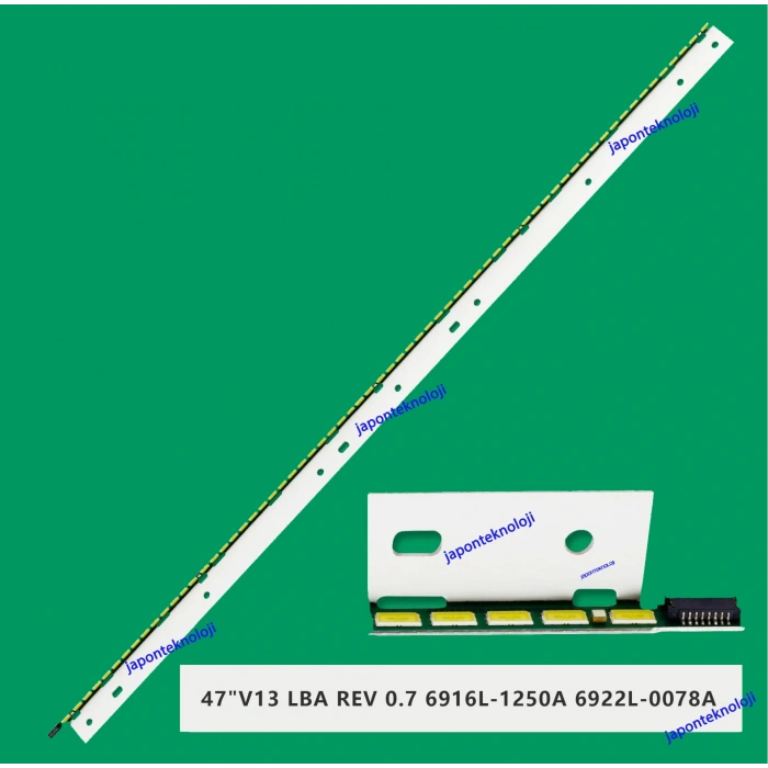 PANASONIC, TX-L47ETW60, LED BAR BACKLIGHT, 6922L-0078A, 6916L-1250A, 6916L1250A, 47 V13 LBA R 66LED 589MM