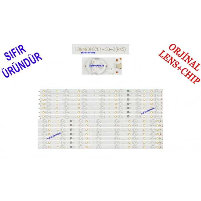 PHILIPS, 49PUS7002, 49PUS7002/62, LED BAR, BACKLIGHT, PANEL LEDLERİ, GJ-2K18-AFJ2-490-D714-V1-R, GJ-2K18-AFJ2-490-D714-V1-L, TPT490F2-FN02.S, LBM490P0701-CP-3(LX5),LBM490P0701-CQ-3(R5)