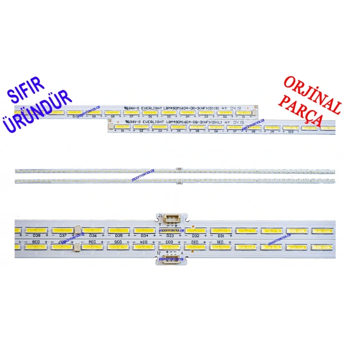 PHILIPS, 49PUS7803/12, 49PUS8503/12, LED BAR, BACKLIGHT, EVERLIGHT LBM490M1604-DQ-3(HF)(0)(L) LBM490M1604-DR-3(HF)(0)(R),(TPT490U2-EQLLA3.G)