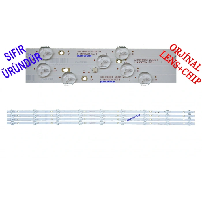PROFİLO, 40PA300E, LED BAR, BACKLIGHT, PANEL LEDLERİ, SJ.BK.D4000901-2835ES-M , 1.14.MD400014 170718