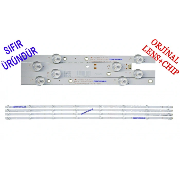 PROFİLO, 50PA305E, 50PA505E, BLAUPUNKT, BL50145, LED BAR, HK50D08-ZC22AG-11E, 303HK500040E, 06-50F6-4X8-3030-0D35-180704