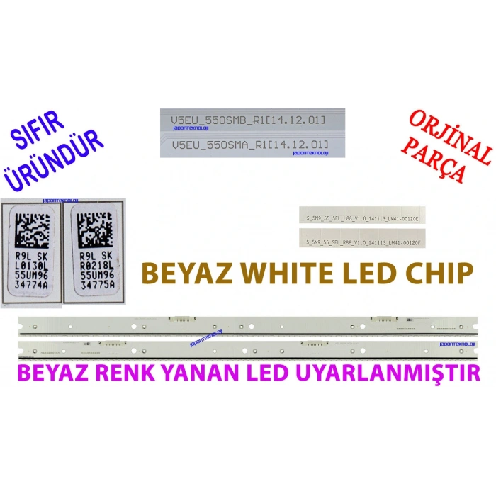 SAMSUNG, UE55JS8500, UE55JS9000, LED BAR, BN96-34774A, BN96-34775A, V5EU_550SMA_R1, V5EU_550SMB_R1,