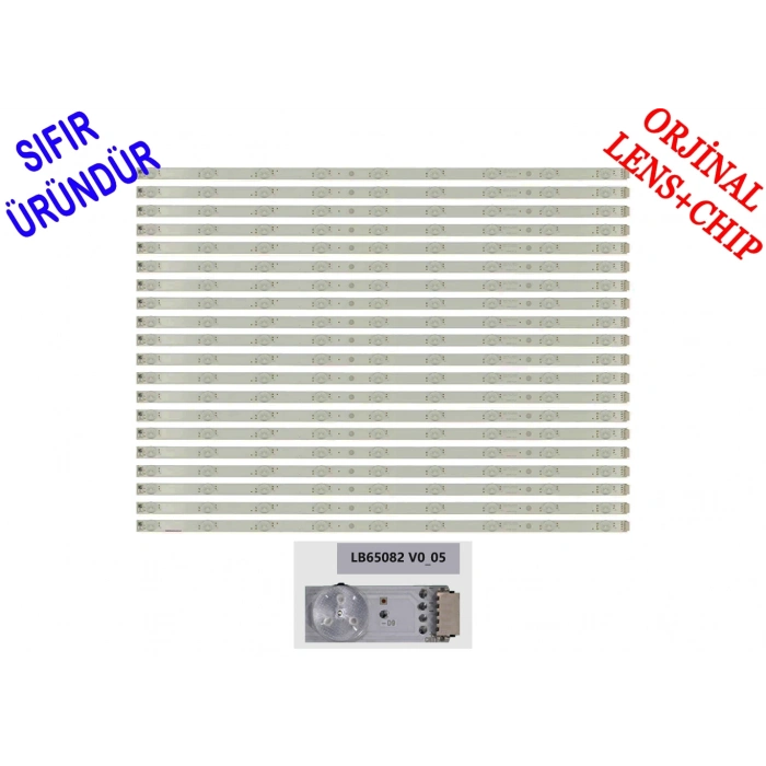 SONY, KD-65XH9505, XBR-65X950H, LB65082 V0_05, LED BAR BACKLIGHT, PANEL LEDLERİ