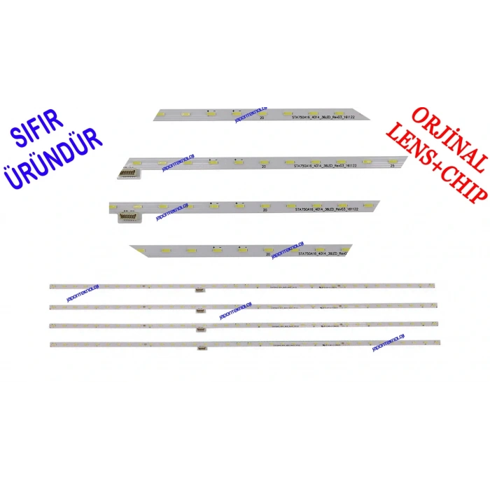 SONY, KD-75XE8596, LED BAR, STA750A16-4014-36LED, XBR-75X850E, KD-75X8566E, XBR-75X850E, KD-75X8566E, S750QF58 V7, BACKLIGHT