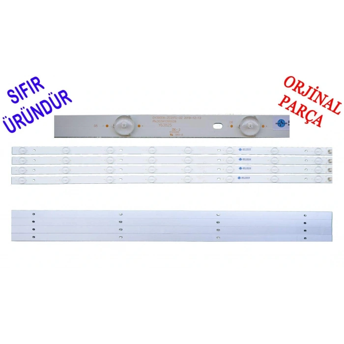 TELEFOX 39TD3900 LED BAR, AWOX 39 HD P40100 LED BAR, AWOX P40200 PLUS LED BAR  PANEL LEDLERİ, OY39D08-ZC21FG-02 LED BAR BACKLIGHT 756MM 75.6CM 8LEDLİ